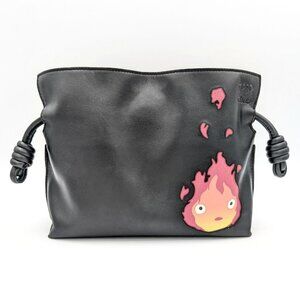 Loewe Studio Ghibli Calcifer Howl's Moving Castle Flamenco Pouch